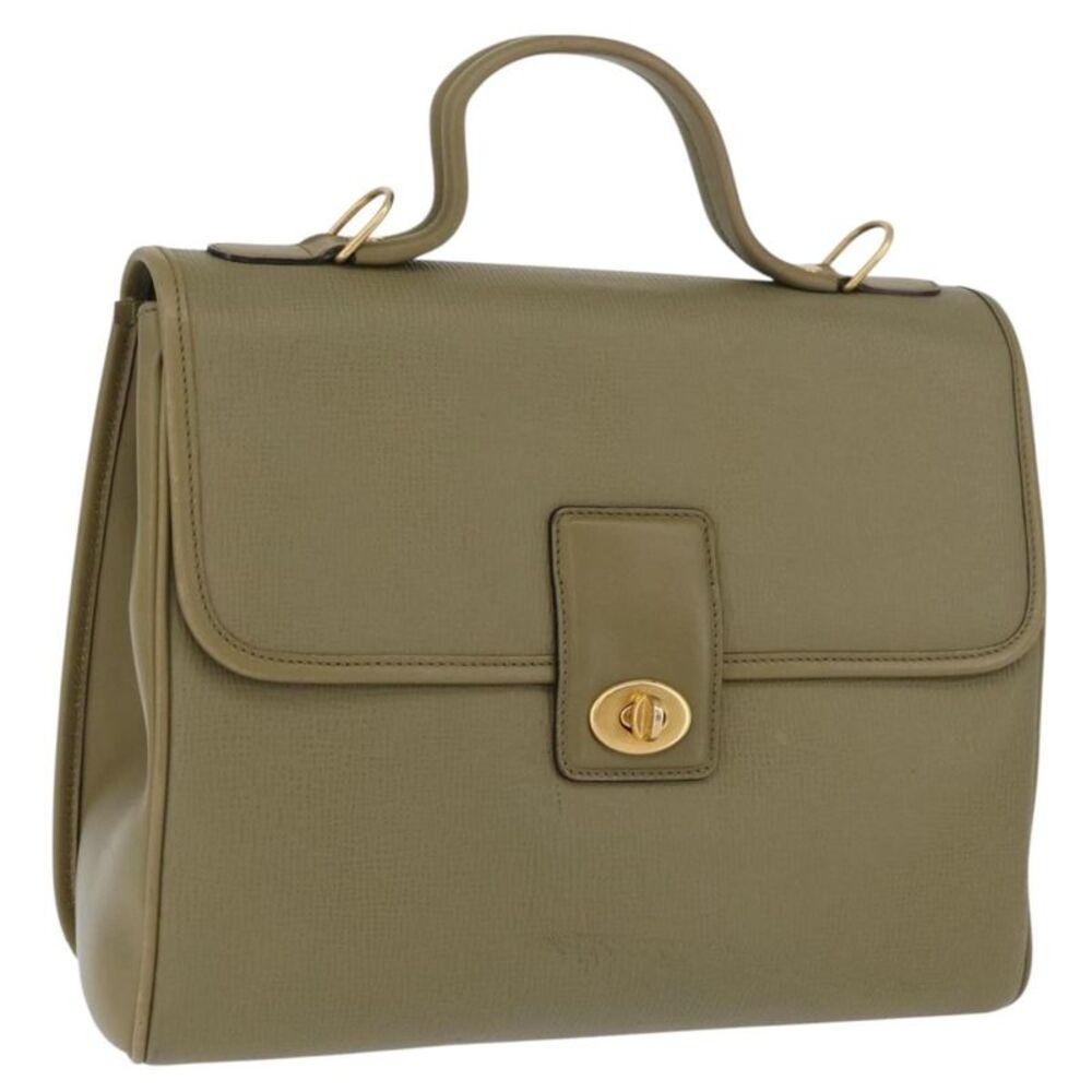 Gucci Vintage Leather Green Leather Handbag